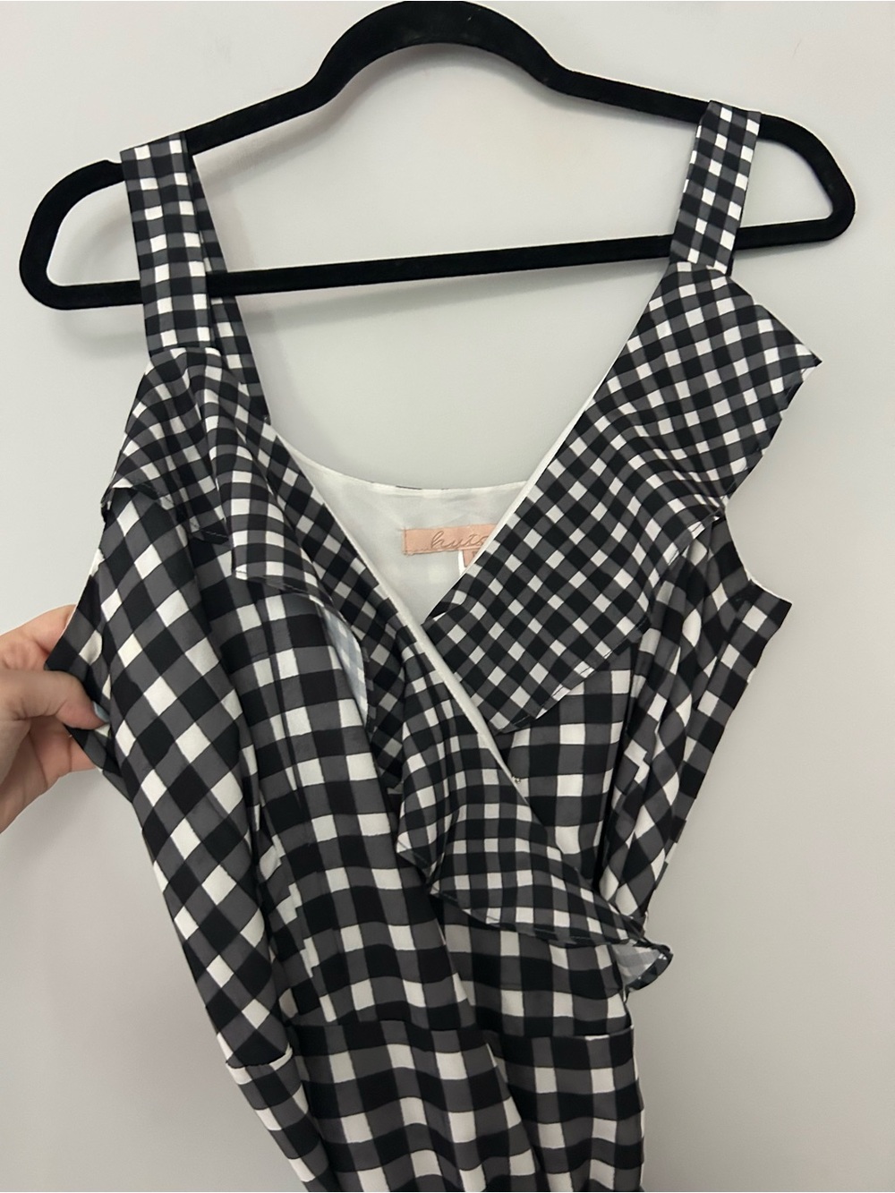 Anthropologie Hutch Gingham Wrap Dress - Picture 4 of 6